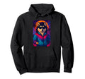 80S Aesthetic Husky Tracksuit Jacket Hoodie - Graphic Print for Adults
