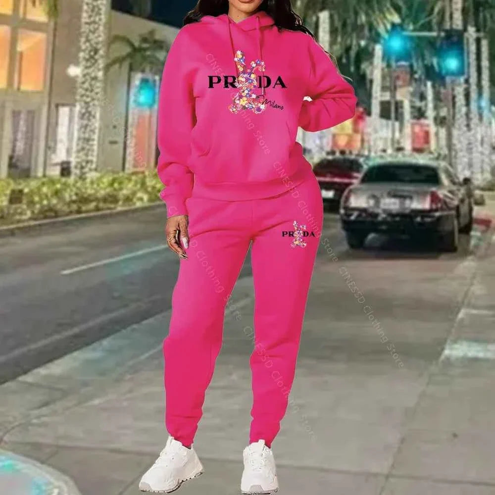 Women's Luxury Oversized Tracksuit 2-Piece Set