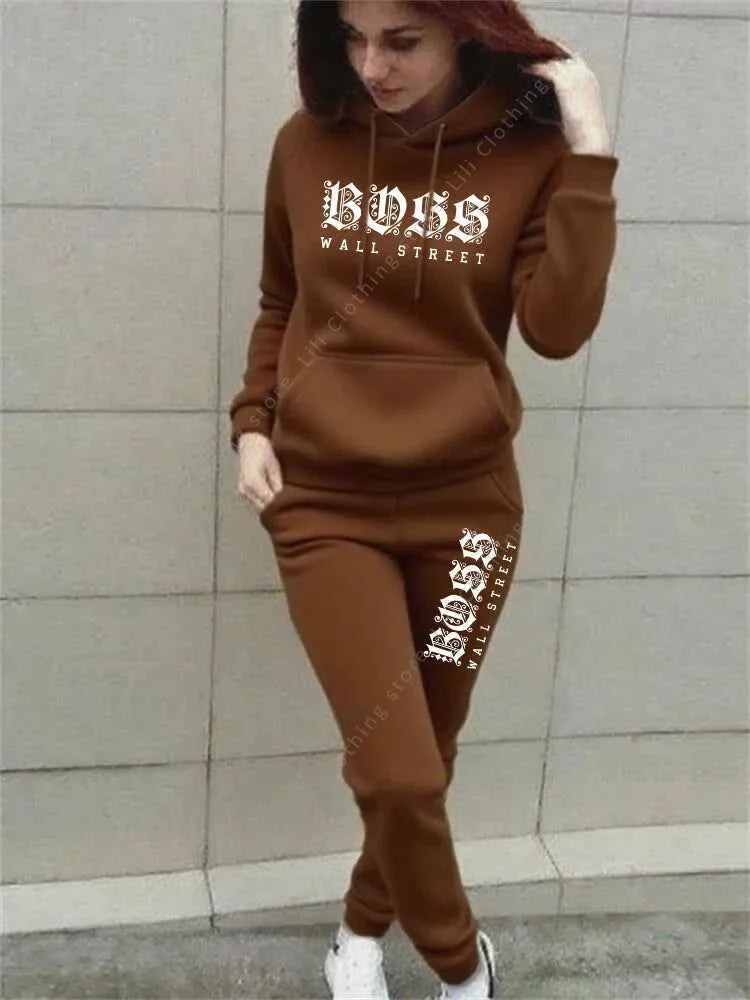 Women's Luxury Hoodie & Sweatpant Tracksuit