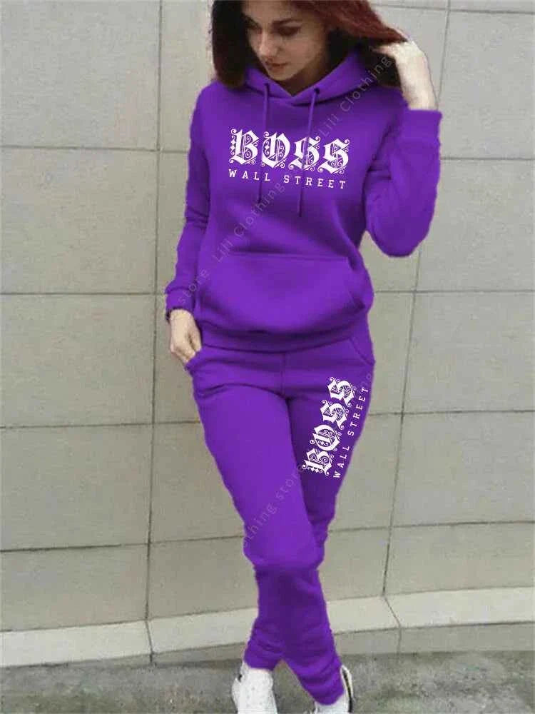 Women's Luxury Hoodie & Sweatpant Tracksuit