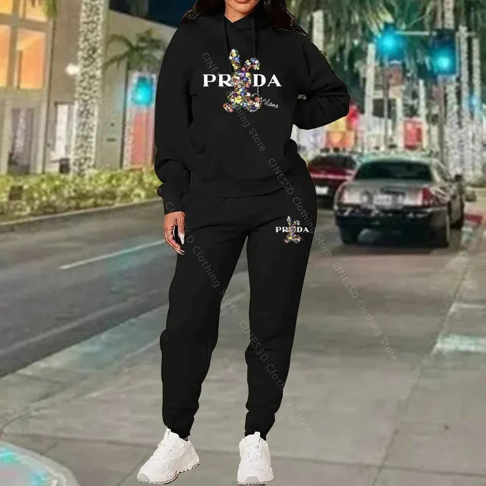 Women's Luxury Oversized Tracksuit 2-Piece Set